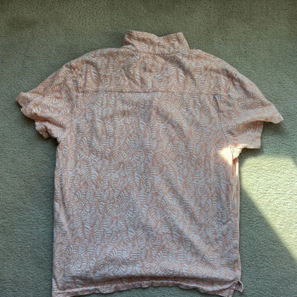J. Crew Peach and White Casual Button Down Shirt